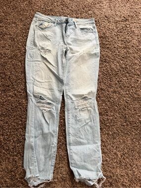 Treasure & Bond Light Blue Distressed Boyfriend Jeans